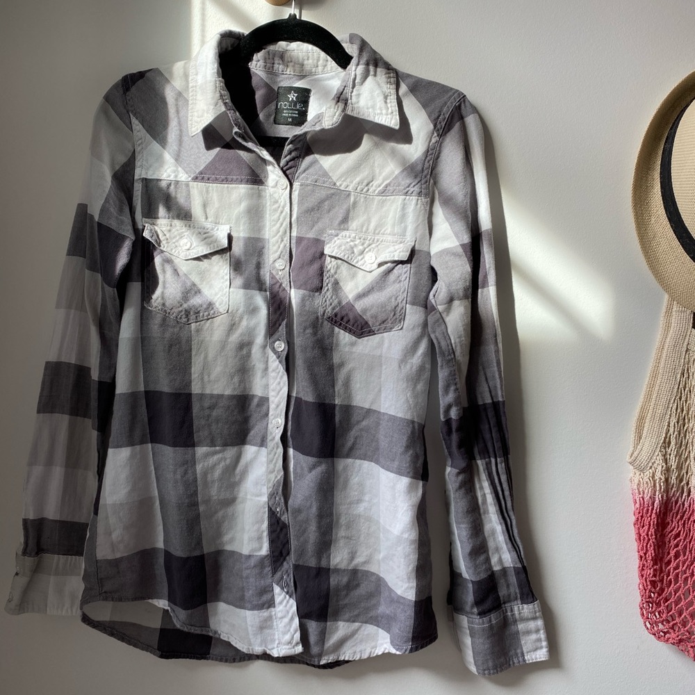 Plaid button down